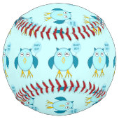 Balle De Softball Petit Bébé Bleu Chouette Boy Softball (Dos)
