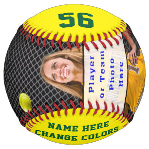 Balle De Softball Photo Idées cadeaux de softball personnalisées p