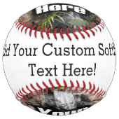 Balle de softball Photo Personnalisée (Devant)