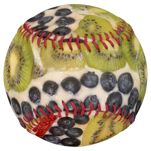 Balle De Softball Pizza de fruits Photographie alimentaire (Devant)