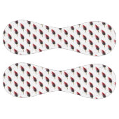 Balle De Softball Plume rouge avec pointe en or (Panneaux)