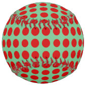 Balle De Softball Points rouges (Devant)