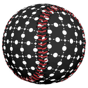 Balle De Softball Pois blancs, Motif à points Polka, points, pointil