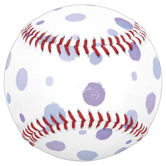 Balle De Softball pois peint à la main (Devant)