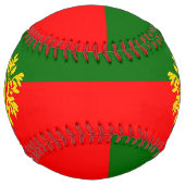 Balle De Softball Portugal Drapeau et blason Patriotique (Dos)