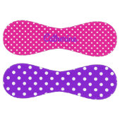 Balle De Softball Preppy Pink Purple and White Polka Dot (Panneaux)