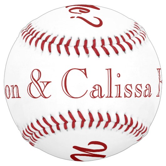 Balle De Softball Proposition de mariage Softball HAMbyWG (Dos)