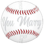 Balle De Softball Proposition de mariage Softball HAMbyWG (Devant)