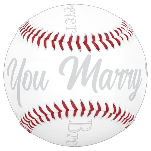 Balle De Softball Proposition de mariage Softball HAMbyWG (Devant)