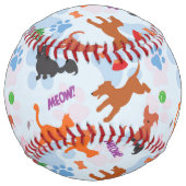 Balle De Softball Puppies et Kittens (Dos)