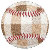 Balle De Softball Rayures Marron Crème Cosy (Dos)