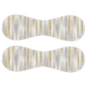Balle De Softball Rayures scintillantes argent or (Panneaux)