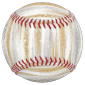 Balle De Softball Rayures scintillantes argent or (Dos)