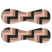 Balle De Softball Rectangles géométriques Brown Mocha Noir (Panneaux)