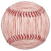 Balle De Softball Red White Stripes (Dos)