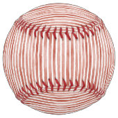 Balle De Softball Red White Stripes (Devant)