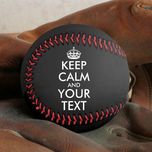 Balle De Softball Restez calme et continuez - Créez votre propre