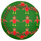 Balle De Softball Robin de Noël Softball (Devant gauche)