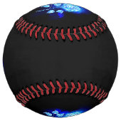 Balle De Softball Rose bleu brûlant (Devant)