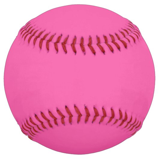 Balle De Softball Rose chaud clair clair (Devant)