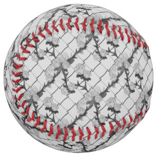 Balle De Softball Rose fantôme Escalade une barrière de lien chaîne 