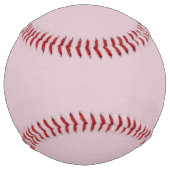 Balle De Softball Rose pastel solide (Dos)