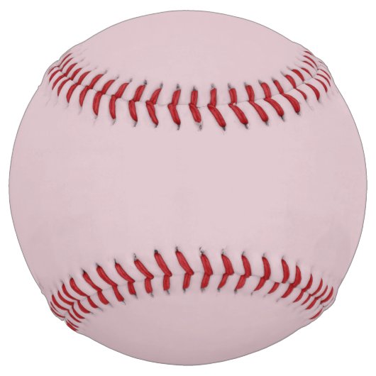 Balle De Softball Rose pastel solide (Dos)