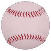 Balle De Softball Rose pastel solide (Devant)