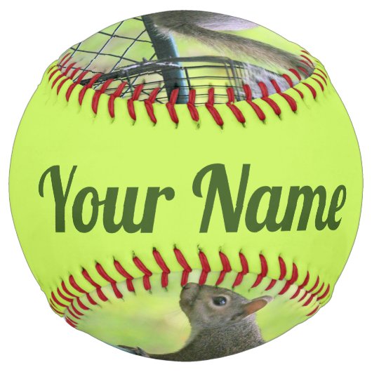 Balle De Softball Rouge (Dos)
