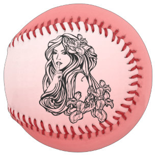 Balle De Softball Rouge discrétion