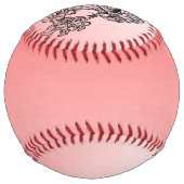 Balle De Softball Rouge discrétion (Dos)