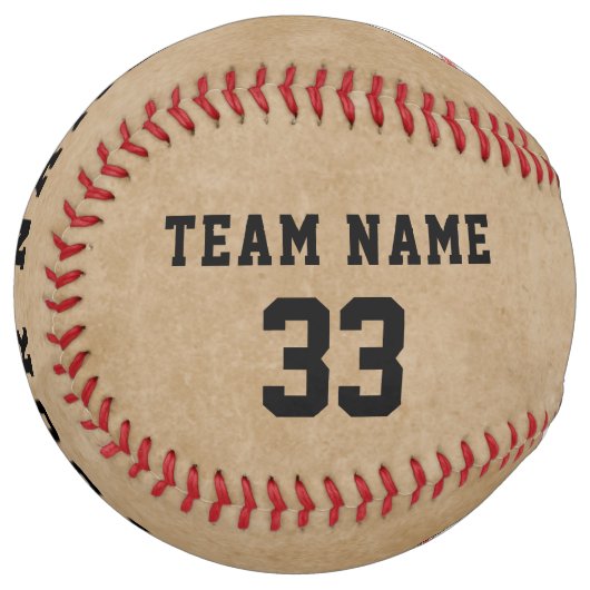 Balle De Softball Russe Custom Softball Player Numéro d'équipe (Devant gauche)