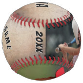 Balle De Softball Rustic 2 Photo Player Numéro Nom de l'équipe (Dos)