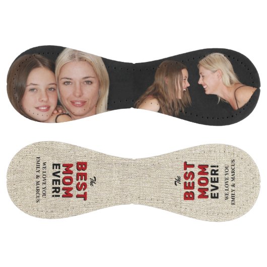 Balle De Softball Rustic Best Mom`s Day Photo Collage (Panneaux)