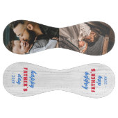 Balle De Softball Rustic Wood Happy Père`s Day 2 Photo (Panneaux)