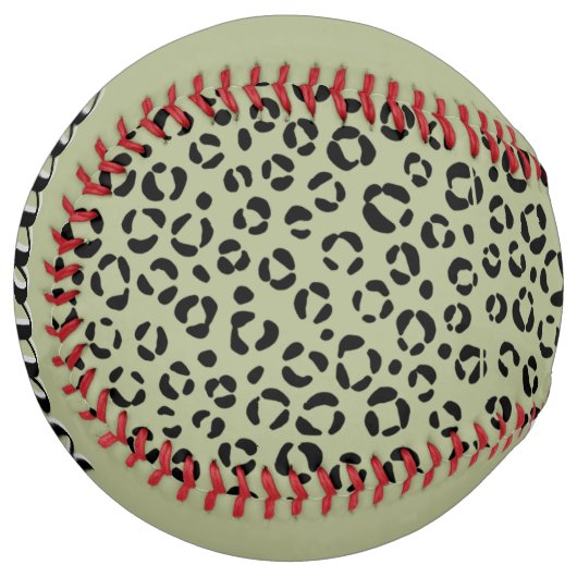 Balle De Softball Saged Leopard (personalize) (Devant gauche)
