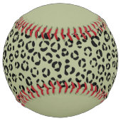 Balle De Softball Saged Leopard (personalize) (Devant)