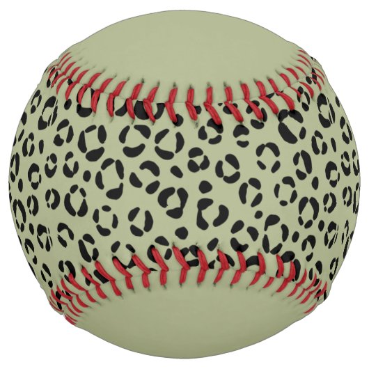 Balle De Softball Saged Leopard (personalize) (Devant)