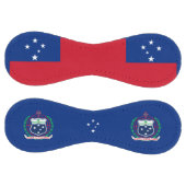 Balle De Softball Samoa Drapeau et blason Patriotique (Panneaux)