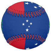 Balle De Softball Samoa Drapeau et blason Patriotique (Dos)
