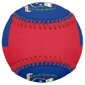 Balle De Softball Samoa Drapeau et blason Patriotique (Devant)