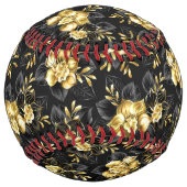 Balle De Softball Sans couture avec orchidées de bijoux (Dos)