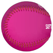 Balle De Softball Saphir Rose Black'n Pink (Devant gauche)