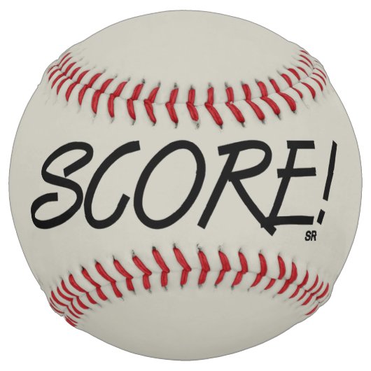 Balle De Softball Score gris softball (Devant)