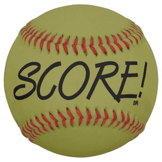 Balle De Softball Score kaki softball (Devant)
