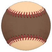 Balle De Softball Score tan et brun softball (Dos)