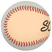 Balle De Softball Score tan et gris softball (Devant gauche)