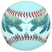 Balle De Softball Sea Turtle Friends (personalize) (Devant)