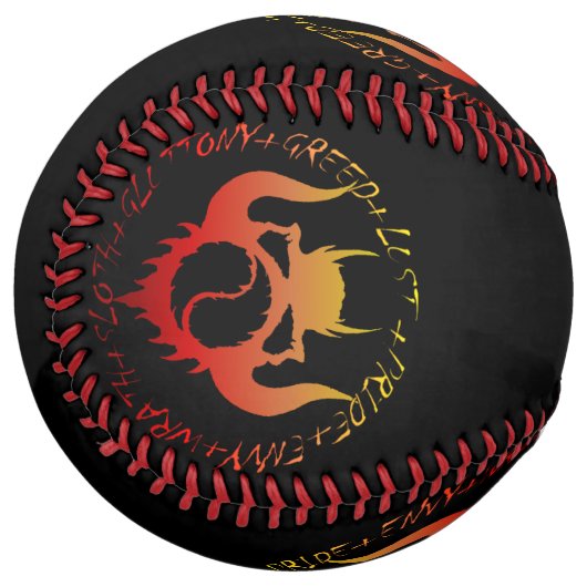 Balle De Softball Sept péchés mortels softball (Devant gauche)