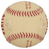 Balle De Softball Serez-vous mon meilleur nom personnalisé (Dos)